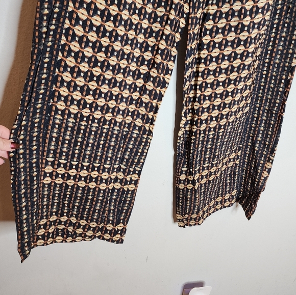 NWT Anthropologie Metzner Wide Leg Trousers Ett:twa Size 4 Geometric Belted - Picture 10 of 16